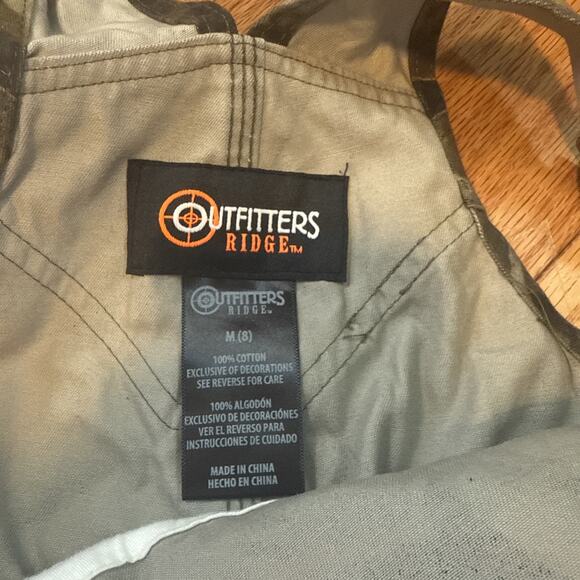 Outfitters Ridge Realtree Camo Overalls- Big Kid Sz M - Picture 4 of 8